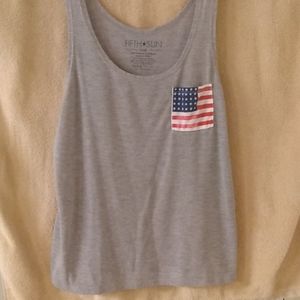 American flag pocket tank